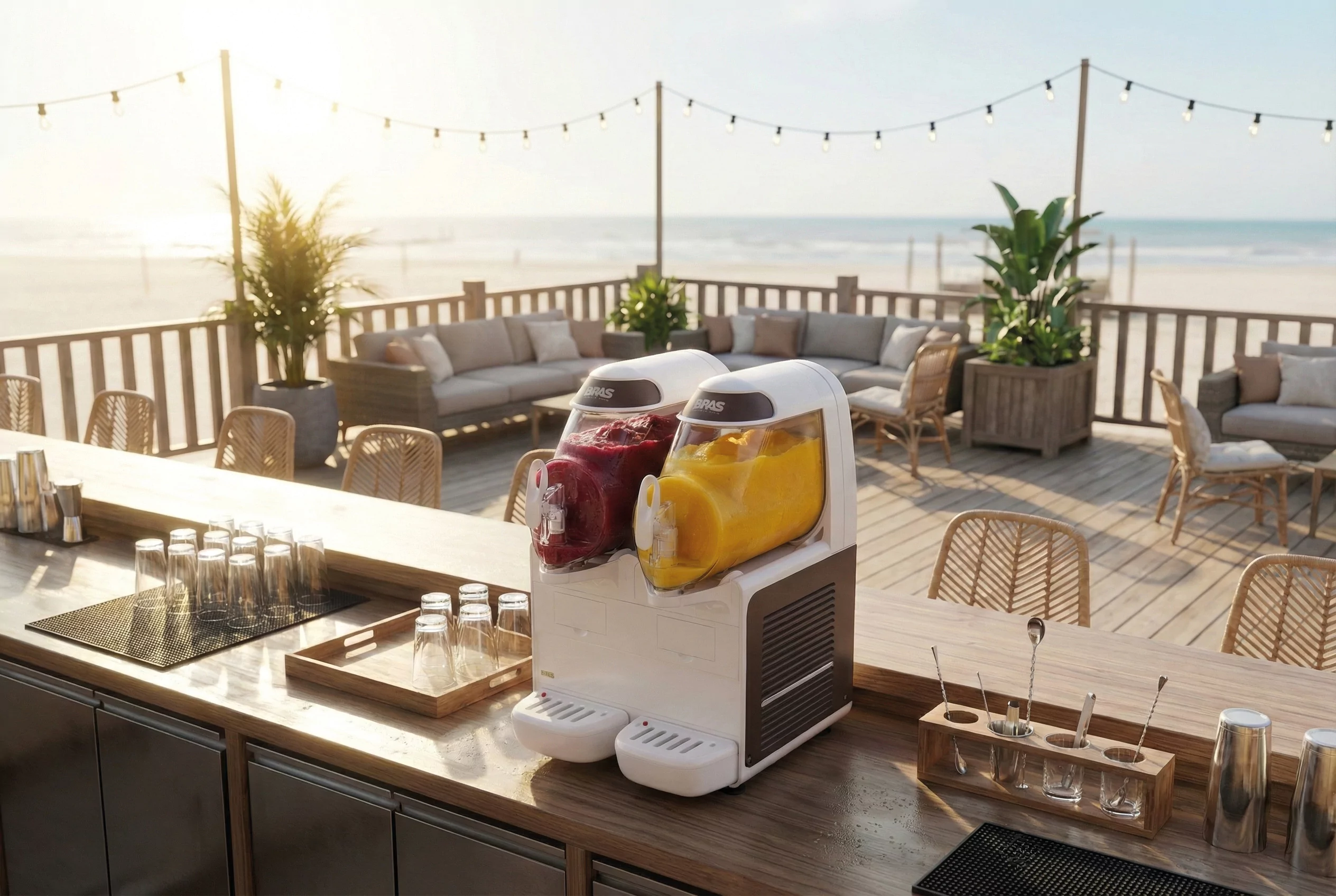 Bras Milano dispenser voor frozen drinks in de horeca
